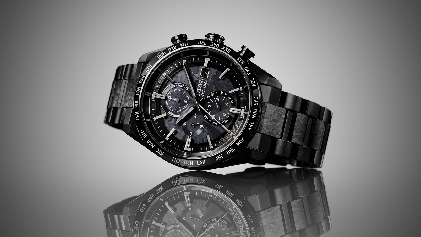 ATTESA HAKUTO-R Black Dial Super Titanium Bracelet AT8287 ATTESA HAKUTO-R Black Dial Super Titanium Bracelet AT8287